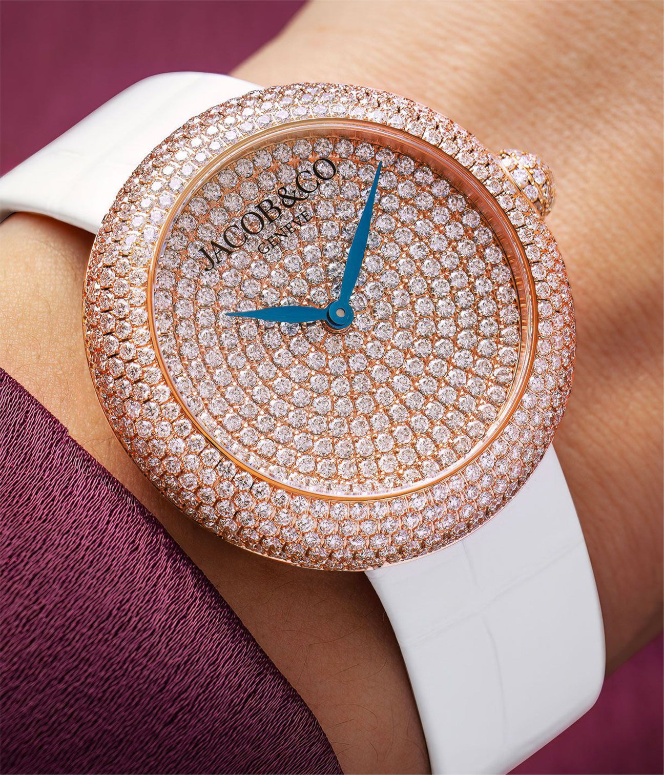 Jacob & Co. Brilliant Pave Rose Gold 38 mm