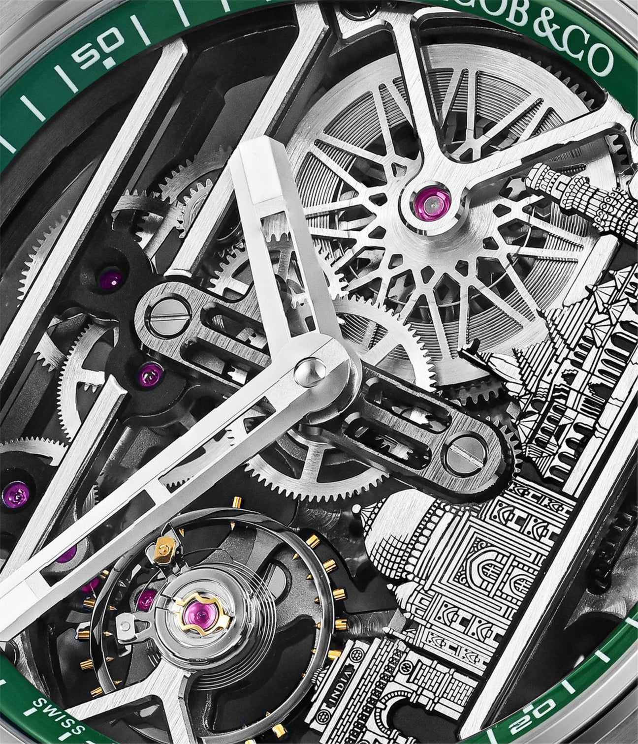 Jacob & Co. Epic X Titanium Green Neoralithe Inner Ring (Wonders of India Edition)